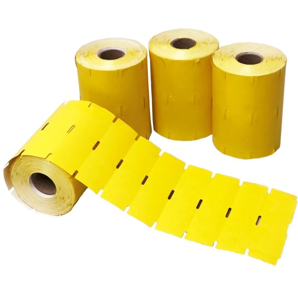 Etiqueta Para Marcacao Gondola 105X30Mm C/1000 Amarel Rio Branco Bobinas (Cx.c/12) - imagem 3