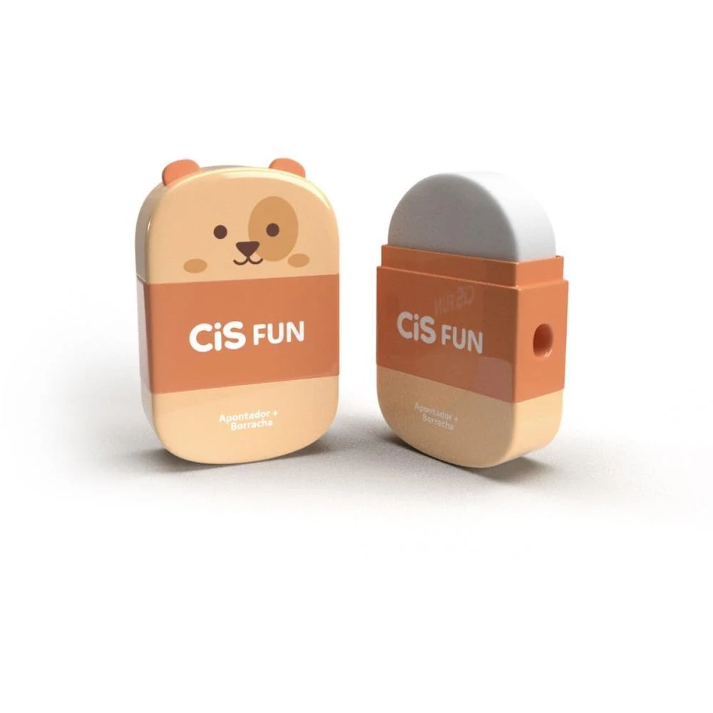 Apontador Com Deposito Decor. Cis Fun C/Borracha 4 Modelos Sertic (Dp.c/12) - imagem 4