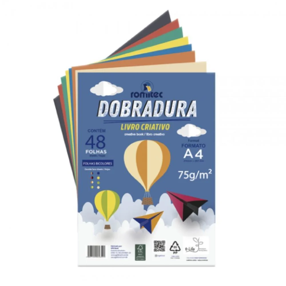 Bloco Para Educacao Artistica Criativo Dobrad.c/Livr.75G 48F Romitec (Unidade) - imagem 3