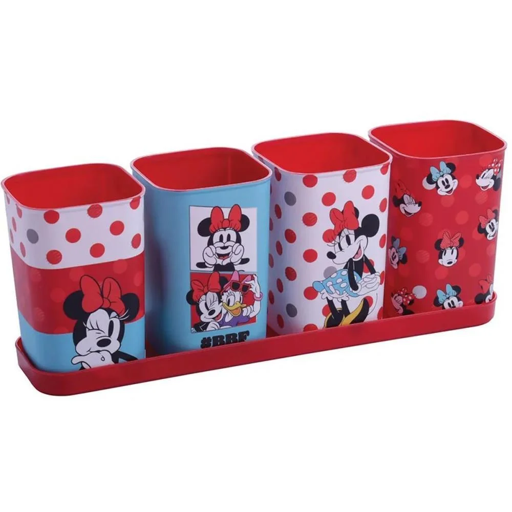 Acessorio Para Mesa Minnie Porta Lapis 4Pecas (S) Plasutil (Unidade) - imagem 3