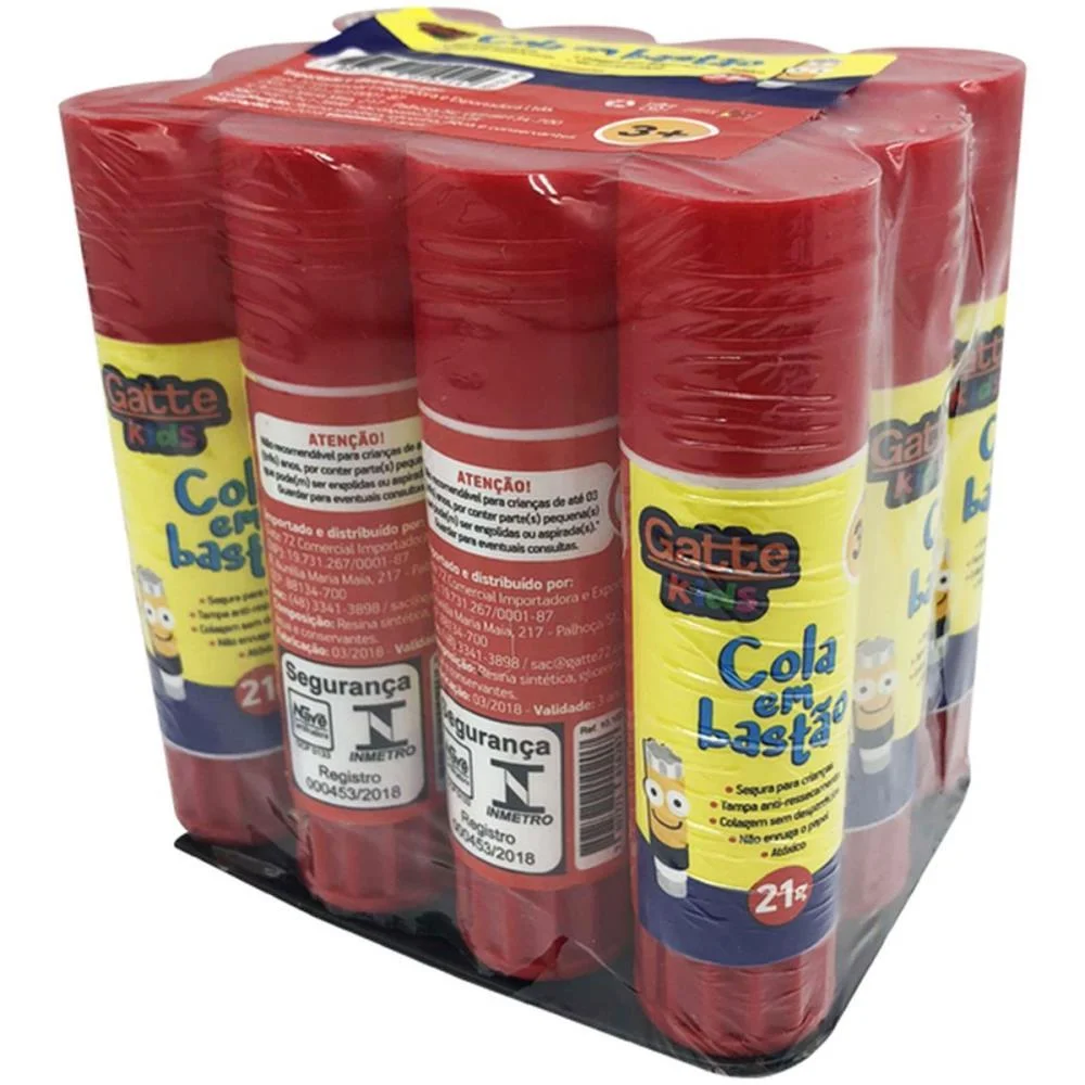 Cola Em Bastao Gatte Kids 21G Make+ (Pct.c/12) - imagem 4