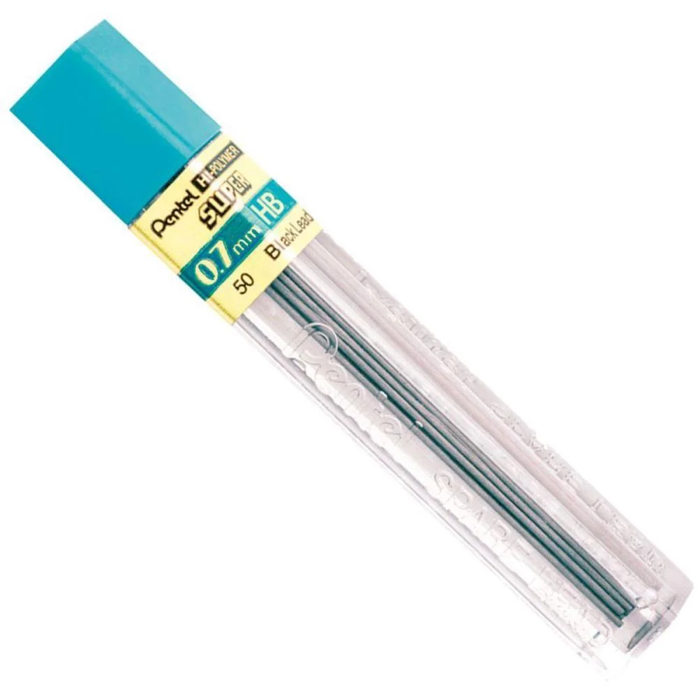 Grafite 0.7Mm Hb Hi Polymer Super 12Tbx12Min Pentel (Cx.c/12) - imagem 2