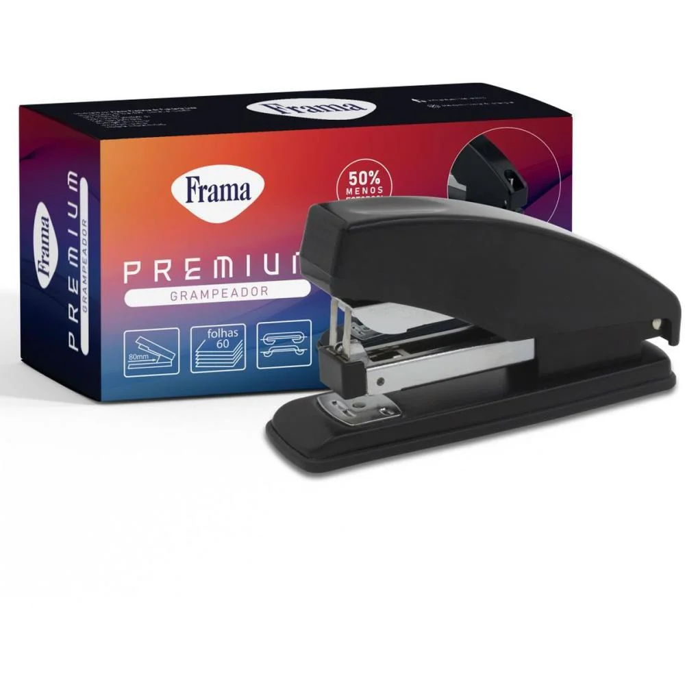 Grampeador Metal P/60F 23/10 Grampeia Facil Pt Frama (Unidade) - imagem 2