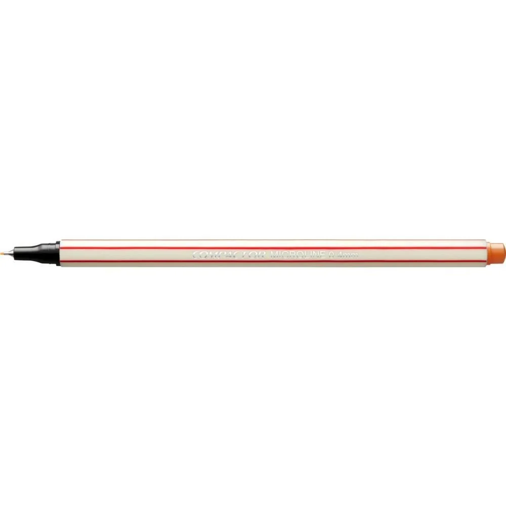 Caneta Com Ponta Porosa Microline 0,4Mm Laranja Compactor (Cx.c/12) - imagem 5
