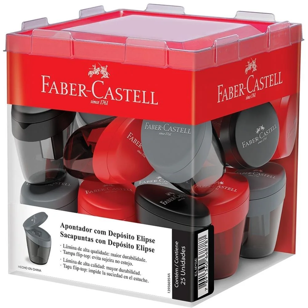 Apontador Com Deposito Elipse (S) Faber-Castell (Dp.c/25) - imagem 2