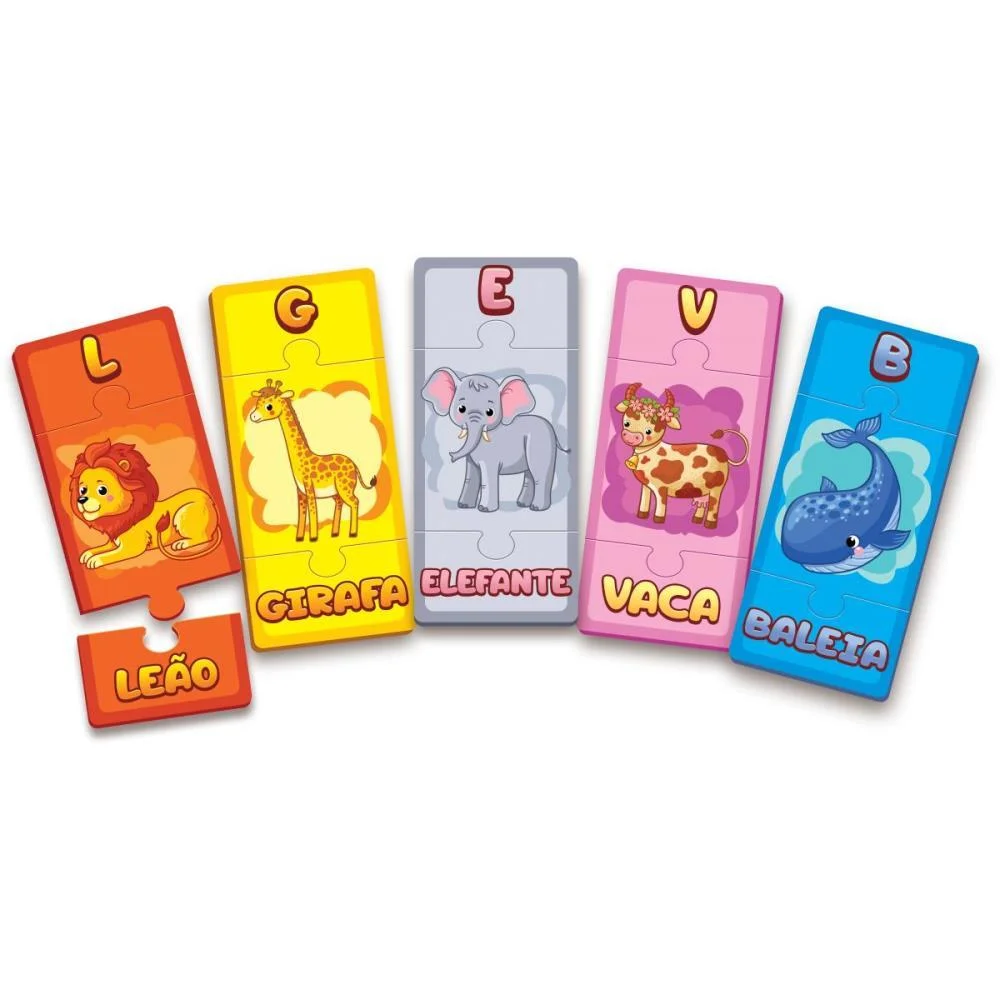 Brinquedo Educativo Descobrindo O Alfabeto 78Pcs Ggb Plast (Unidade) - imagem 3