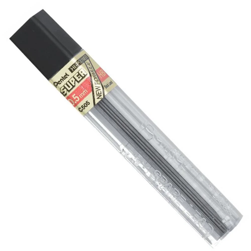 Grafite 0.5Mm Hb Hi Polymer Super 12Tbx12Min Pentel (Cx.c/12) - imagem 3