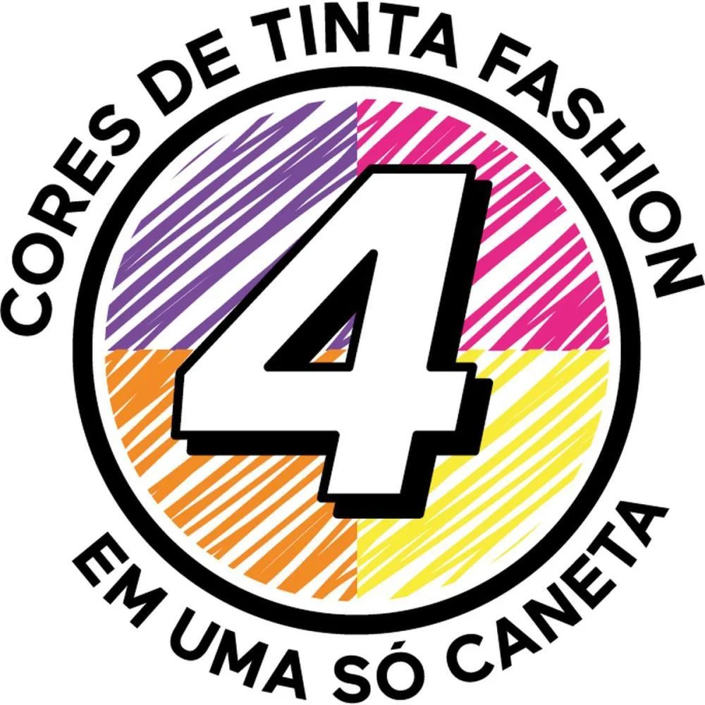 Caneta Esferografica Bic 4 Cores Solar Fashion Bic (Cx.c/12) - imagem 4
