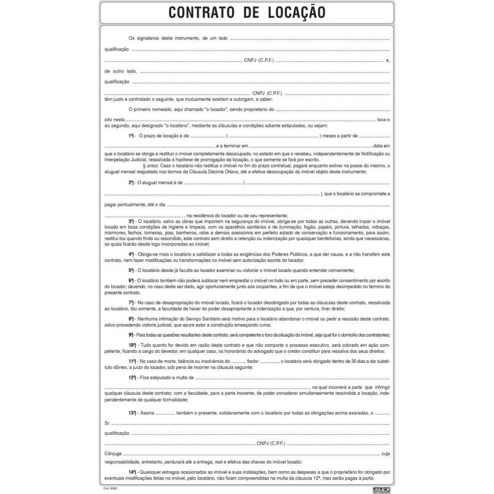 Impresso Talao Contrato De Locacao 100Fls. Animativa (Pct.c/05) - imagem 5