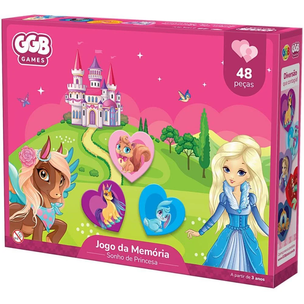 Jogo Da Memoria Sonho De Princesa 48Pcs Ggb Plast (Unidade) - imagem 3