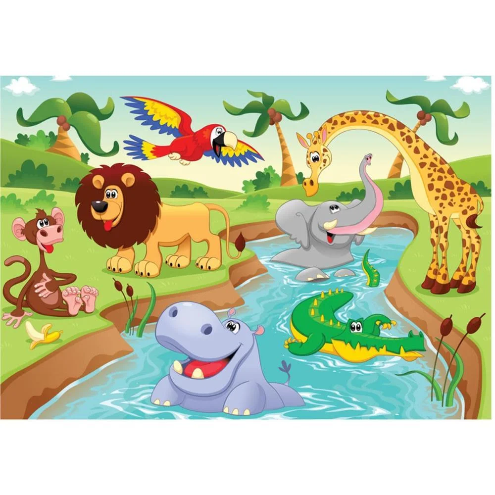 Quebra-Cabeca Cartonado Festa Dos Animais 60Pcs Ggb Plast (Unidade) - imagem 3