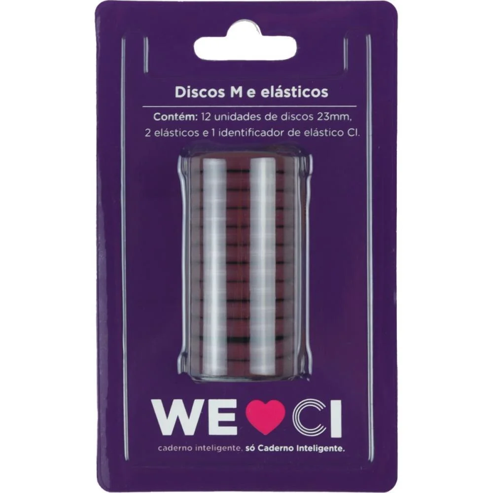 Caderno Inteligente Discos Grande 31Mm 12Discos+Elas.bord Caderno Inteligente (Kit) - imagem 2