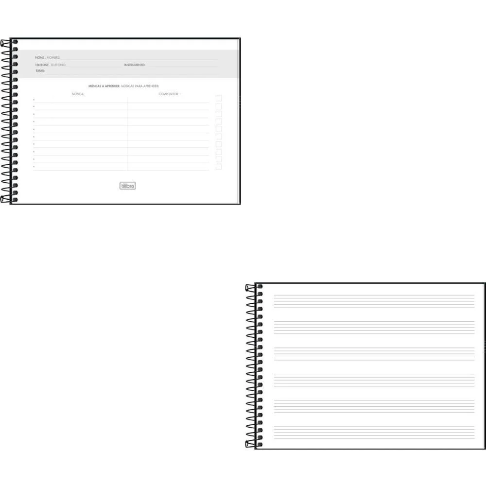 Caderno Musica Capa Dura 80Fls 205X149Mm Tilibra (Pct.c/04) - imagem 4