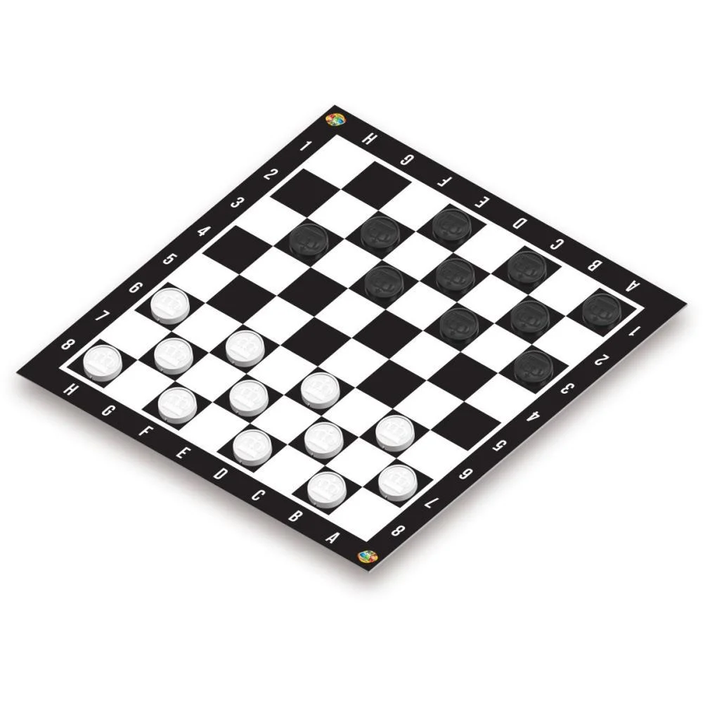 Jogo De Tabuleiro 2 Em 1 Dama E Trilha Ggb Plast (Unidade) - imagem 3