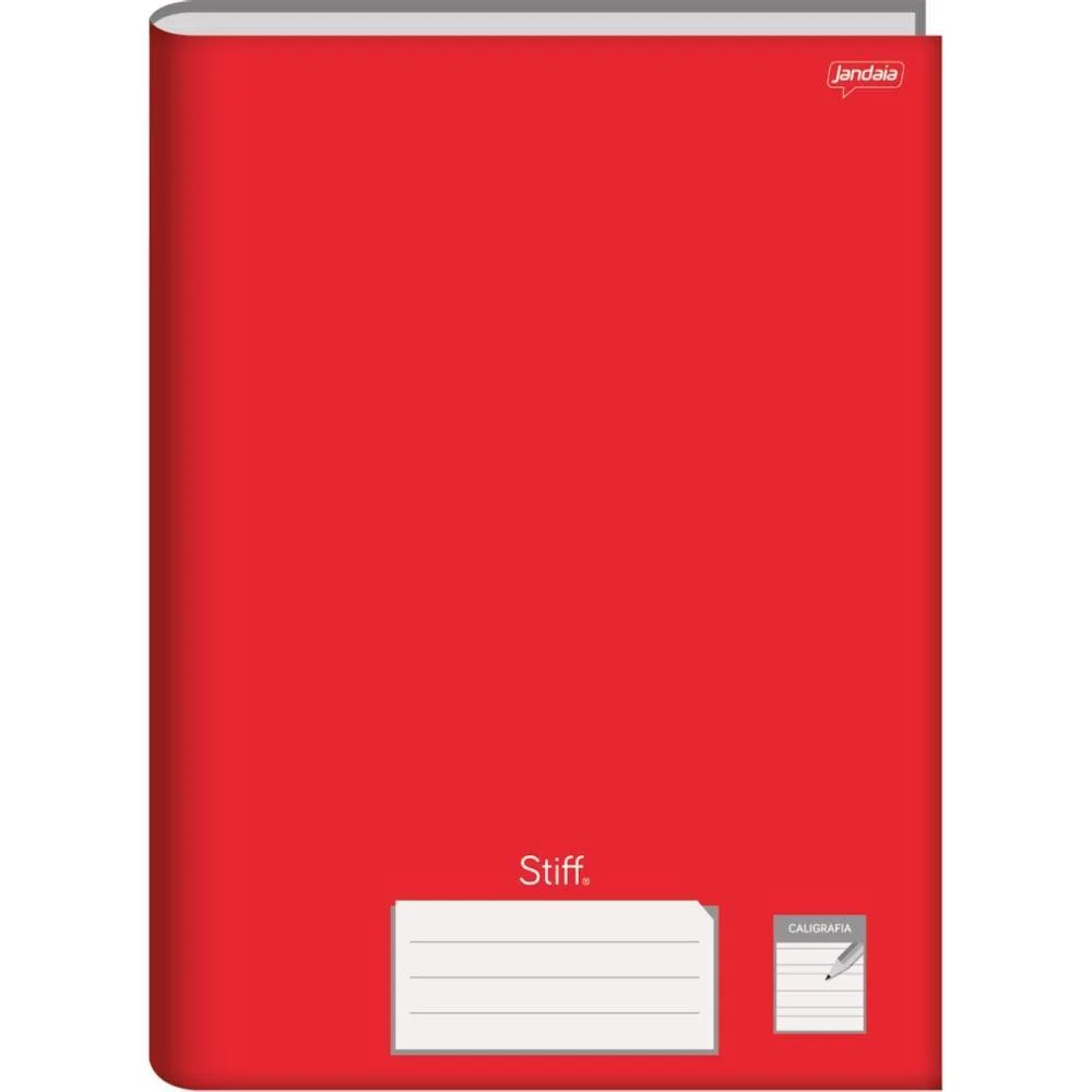Caderno Caligrafia Capa Dura Stiff 96 Folhas Broc.vermelho Jandaia (Pct.c/05) - imagem 3