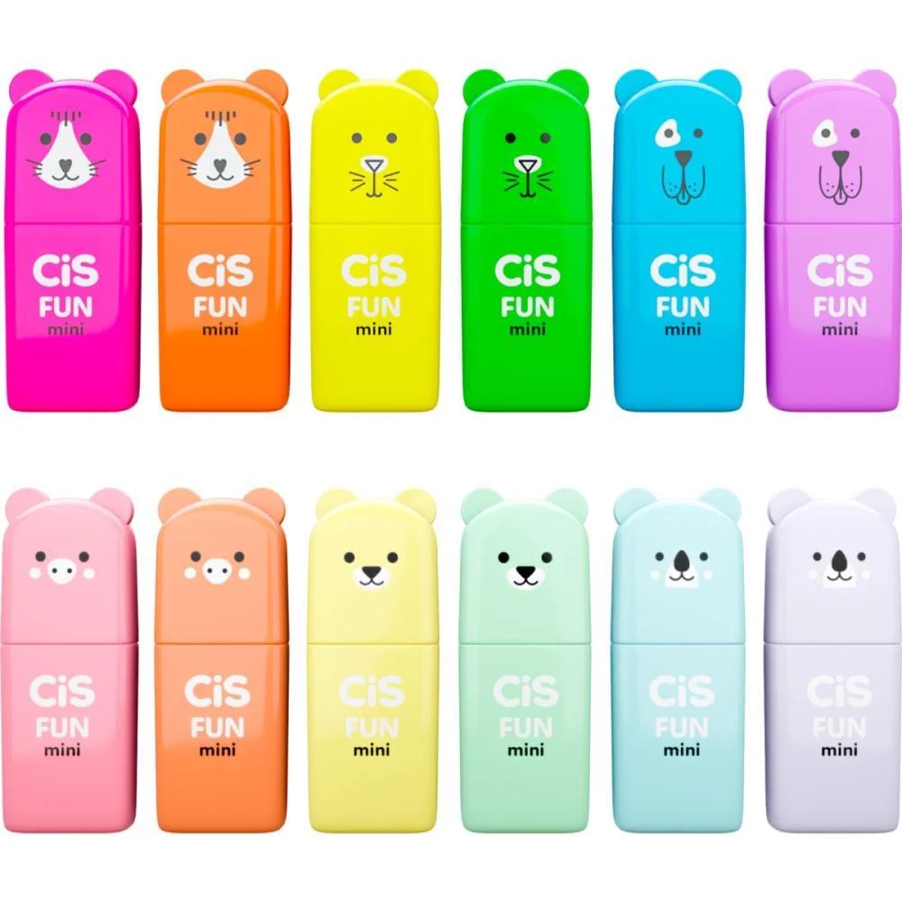 Caneta Marca Texto Cis Fun Mini 12 Cores Sortidas Sertic C/ 36 Unidades - imagem 4