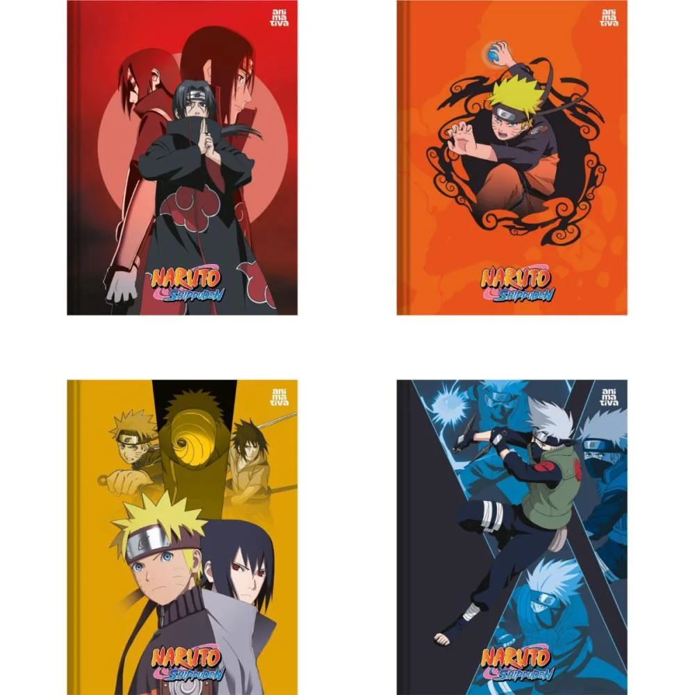 Caderno Brochura 1/4 Capa Dura Naruto 80F Animativa (Pct.c/05) - imagem 2