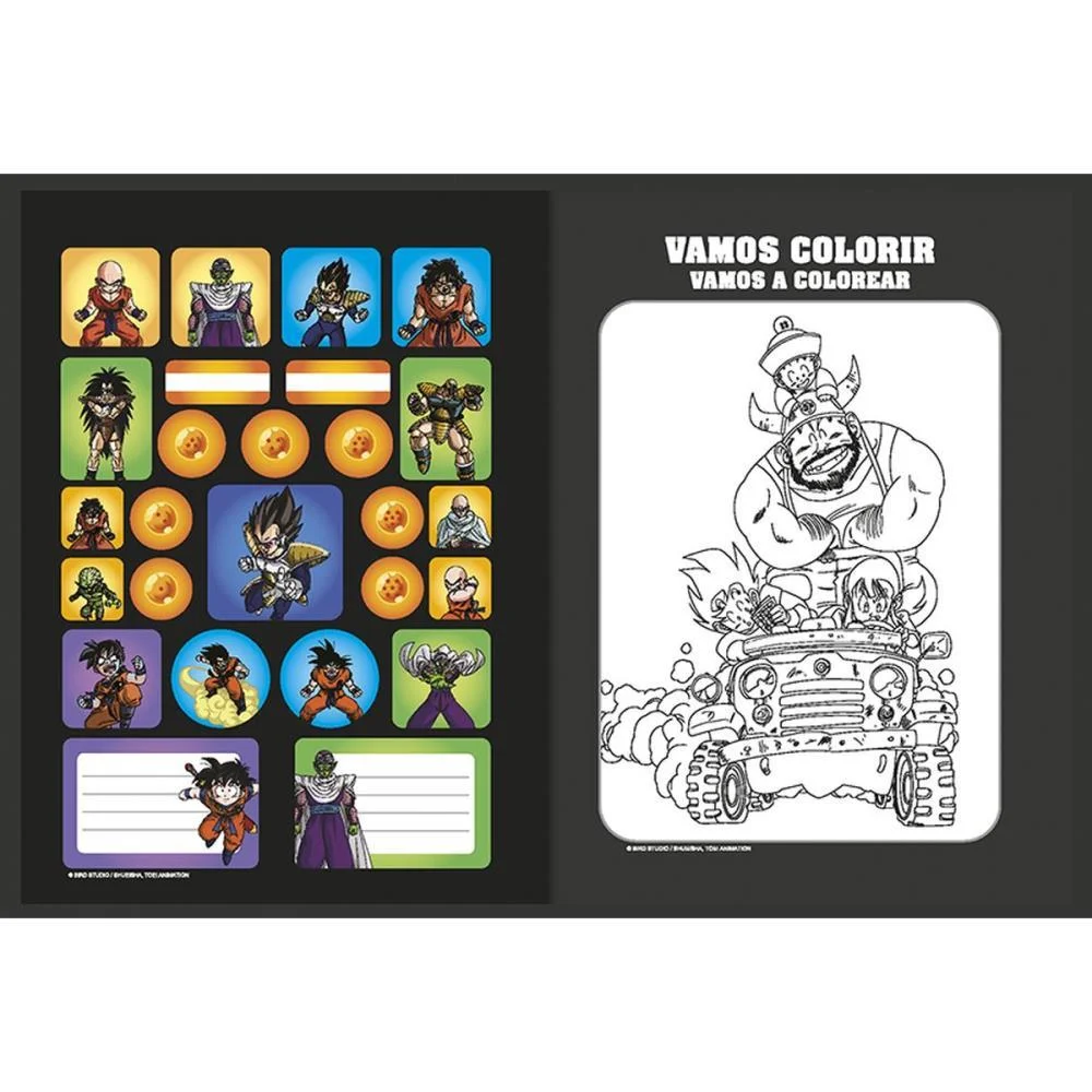 Caderno Brochurao Capa Dura Dragon Ball Z 80F Animativa (Pct.c/05) - imagem 4