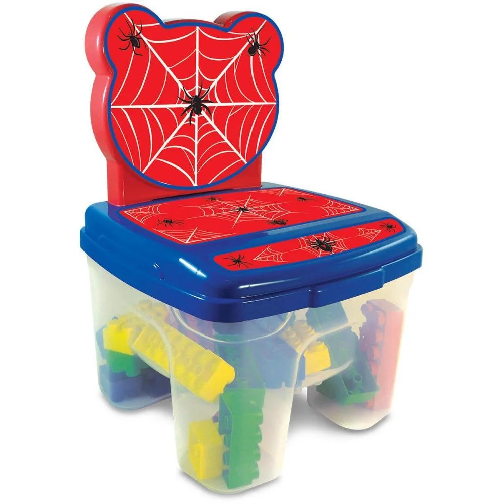 Brinquedo Para Montar Spider Cadeira Toy Blocos 24Pc Ggb Plast (Unidade) - imagem 2