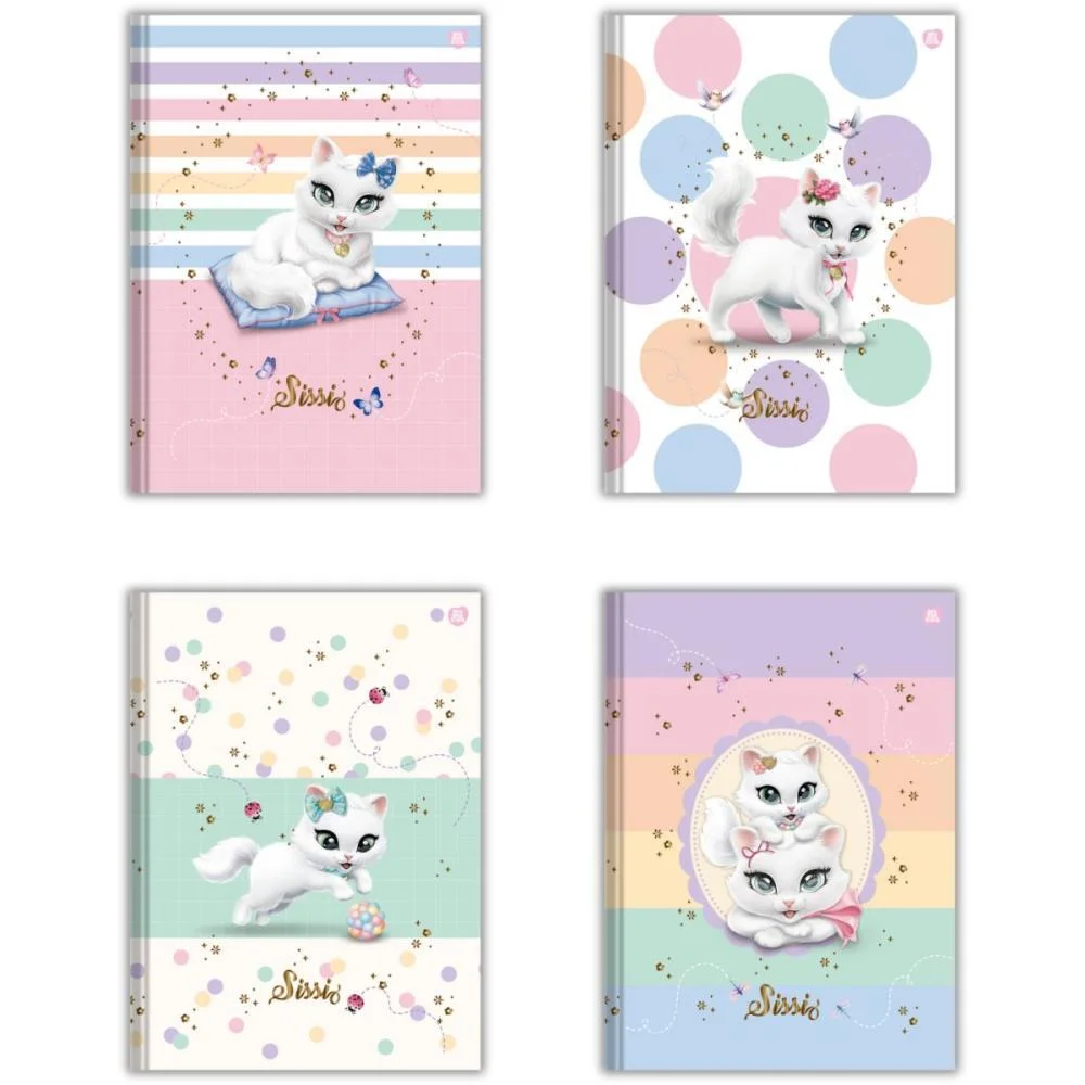 Caderno Brochura 1/4 Capa Dura Sissi 80F Animativa (Pct.c/05) - imagem 2