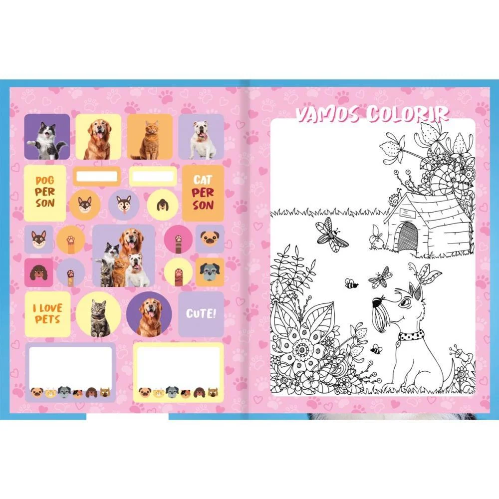 Caderno Brochurao Capa Dura My Pets 80F Animativa (Pct.c/05) - imagem 5