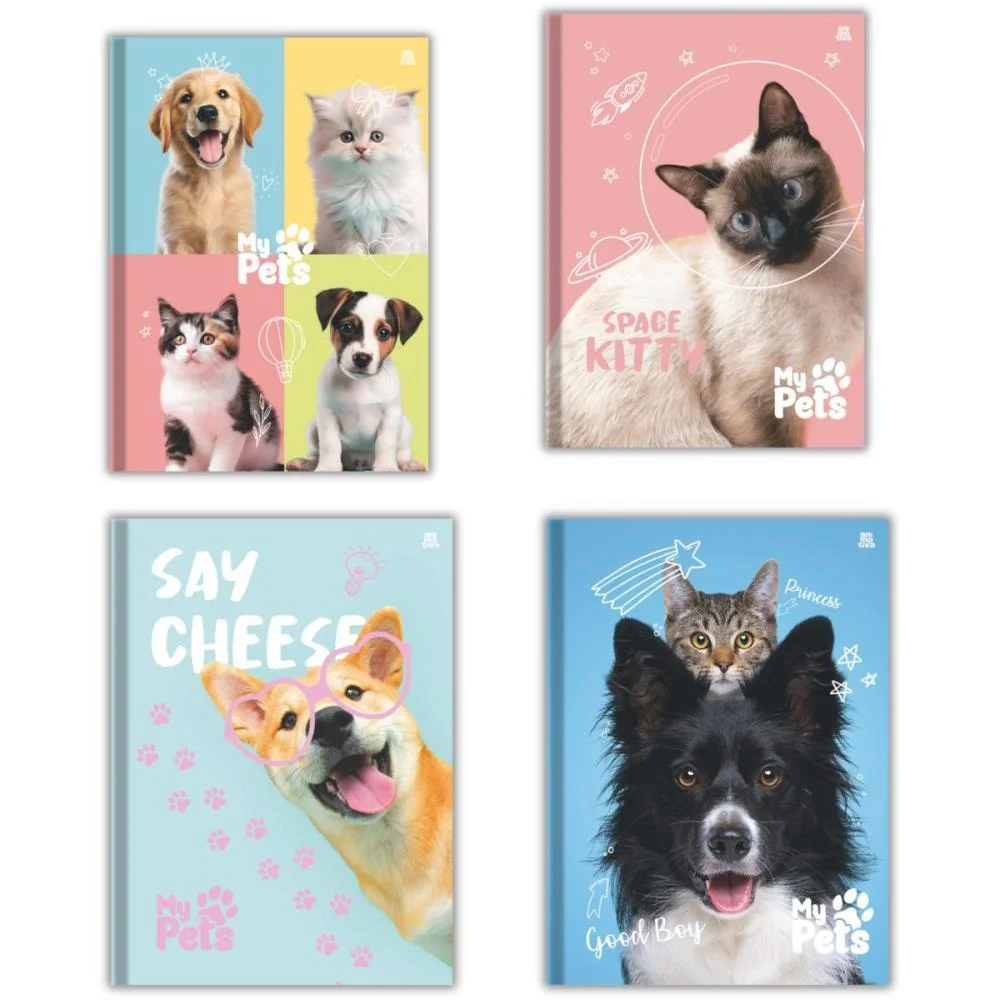 Caderno Brochurao Capa Dura My Pets 48F Animativa (Pct.c/10) - imagem 3