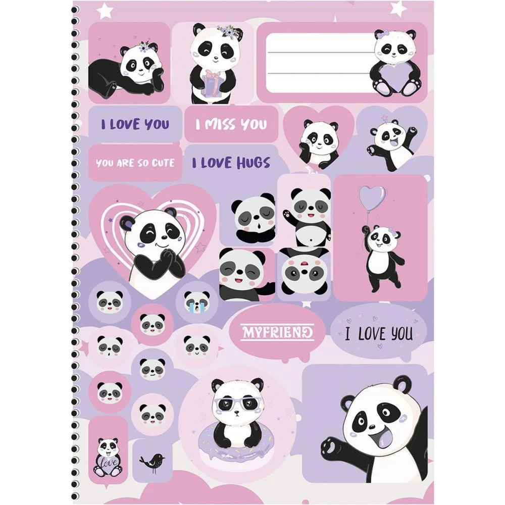 Caderno Espiral 1/4 Capa Dura My Friend 80F Animativa (Pct.c/10) - imagem 4