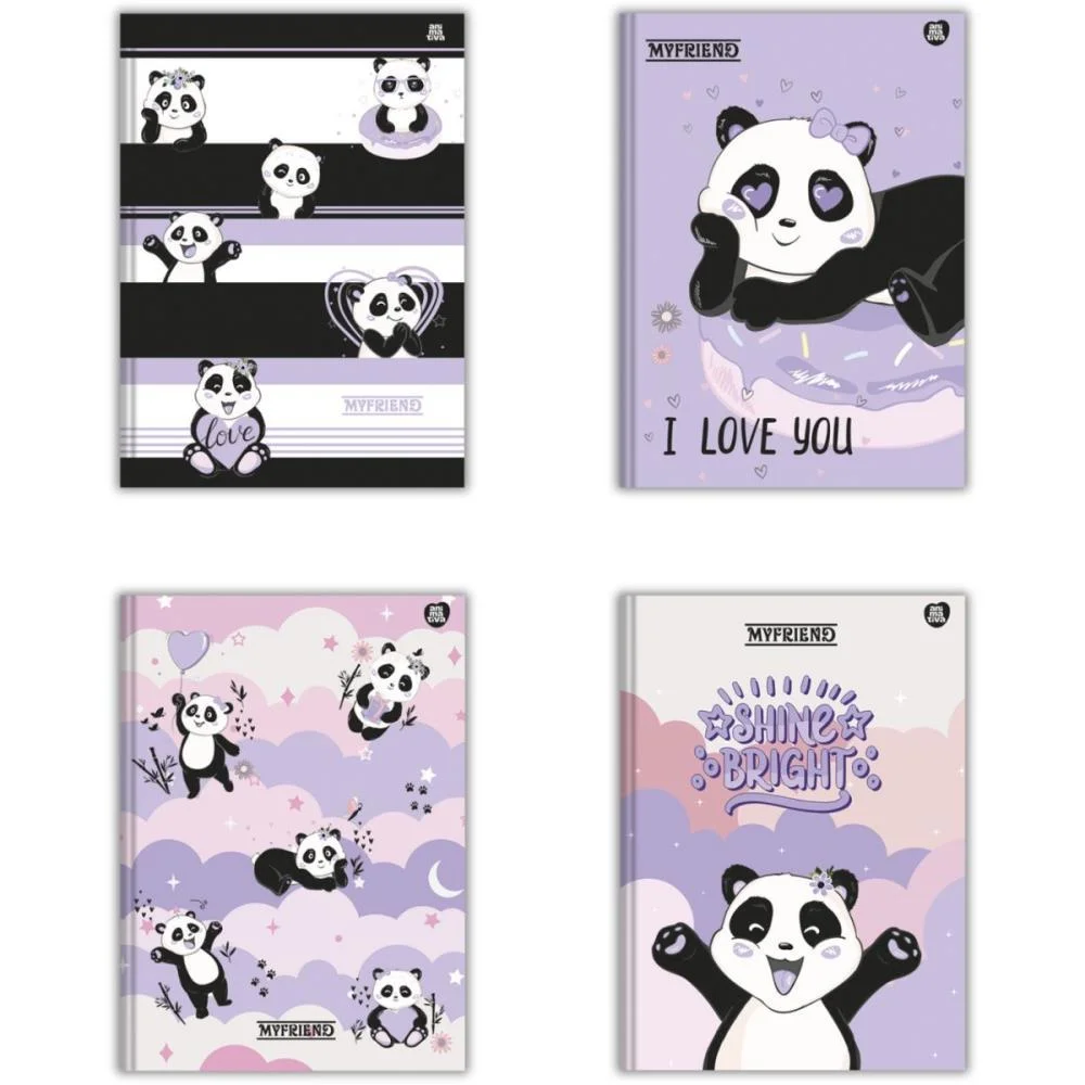 Caderno Brochurao Capa Dura My Friend 80F Animativa (Pct.c/05) - imagem 3