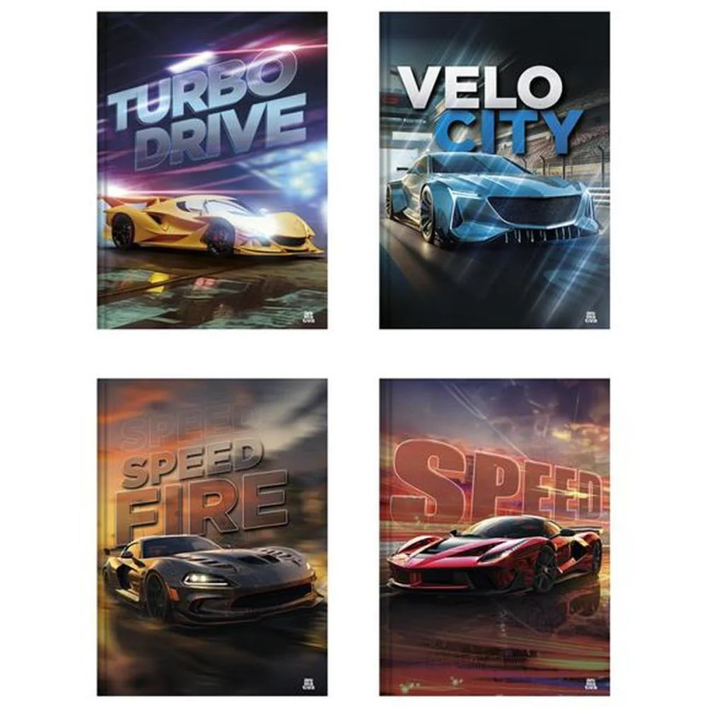 Caderno Brochurao Capa Dura Silver Tuning 80F Animativa (Pct.c/05) - imagem 2