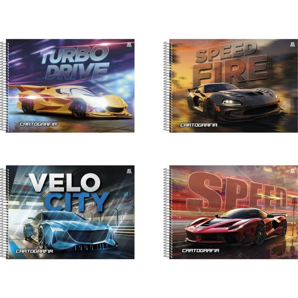 Caderno Desenho Milimetrado Silver Tuning 60F Animativa (Pct.c/05) - imagem 2