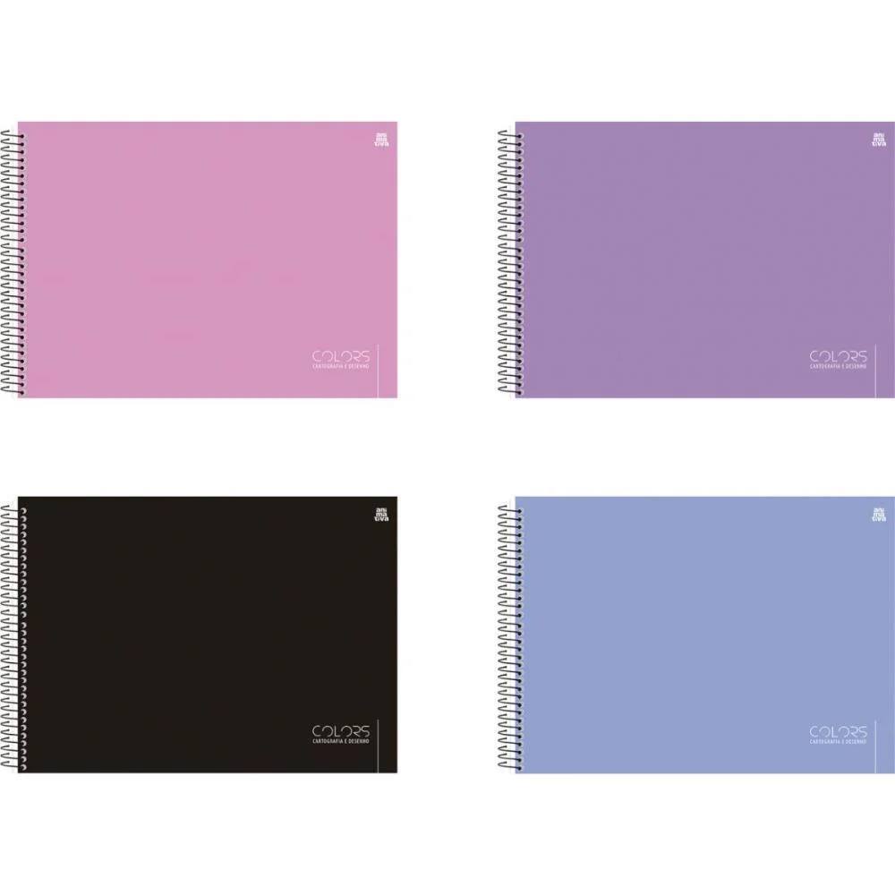 Caderno Desenho Univ Capa Dura Colors 60F Animativa (Pct.c/05) - imagem 2