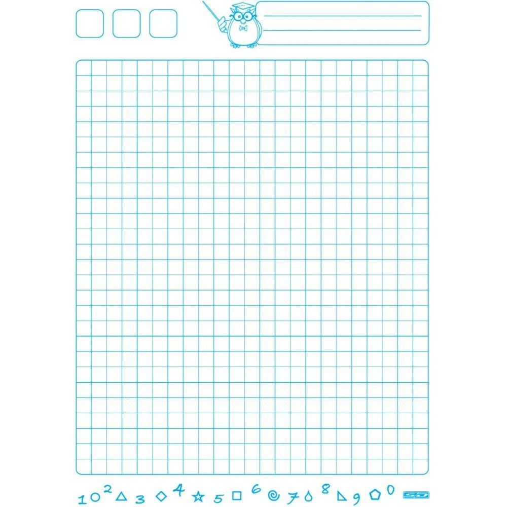 Caderno Quadriculado Univers. Dominguinhos Cost. 07X07Mm 40F Animativa (Pct.c/05) - imagem 4