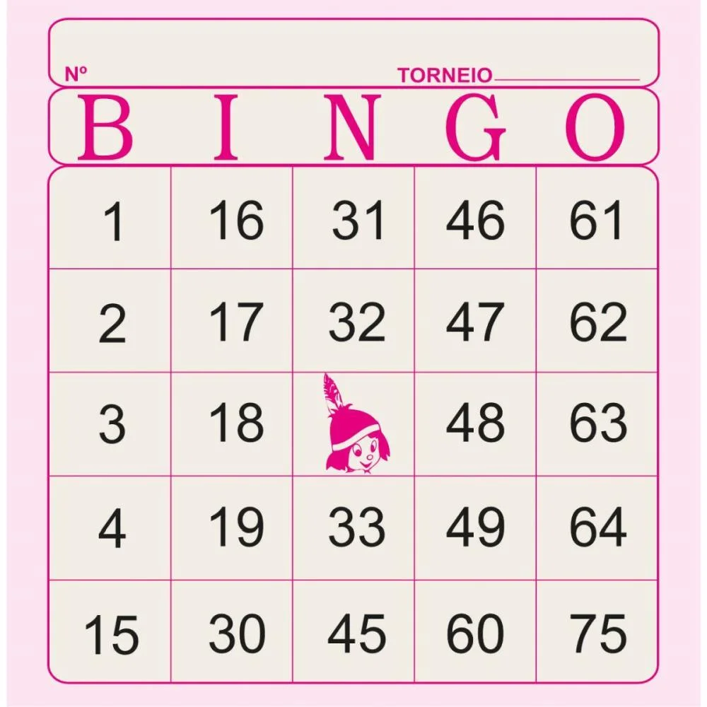 Bloco Para Bingo Rosa 120X108Mm 100F Jornal Tamoio (Pct.c/15) - imagem 5