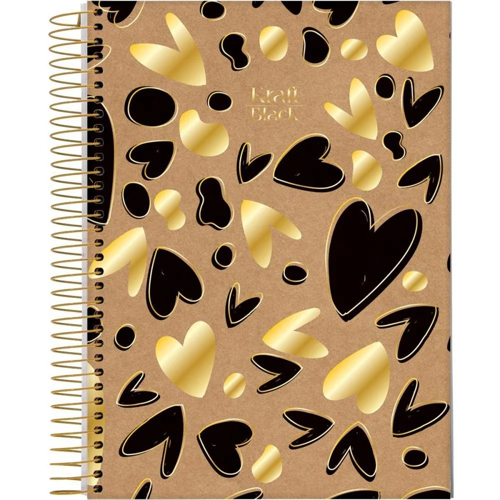 Caderno 01X1 Capa Dura Kraft Black 80Fls. I.a Jandaia (Pct.c/04) - imagem 3
