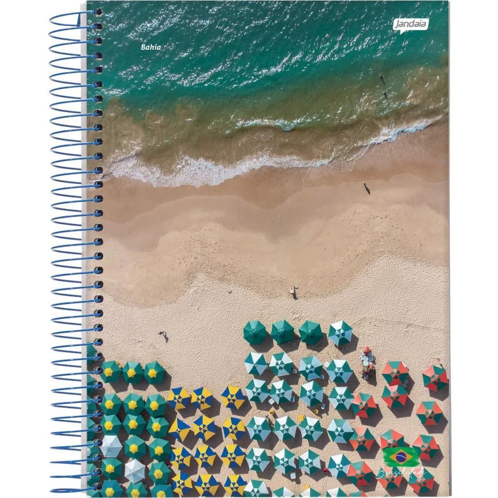 Caderno Espiral 1/4 Capa Dura Brasilidade 200Fls Jandaia (Pct.c/05) - imagem 6