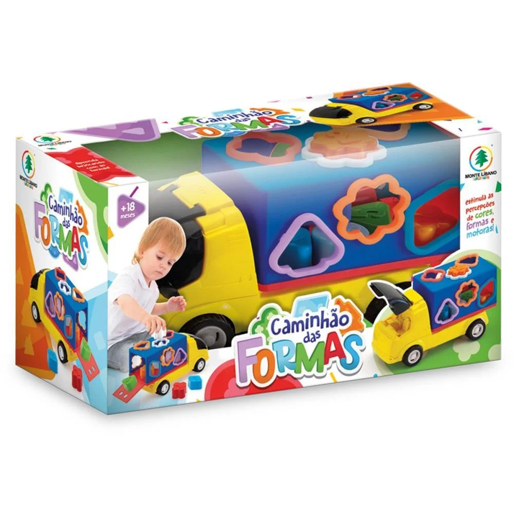 Brinquedo Educativo Caminhao Com Formas Monte Libano (Unidade) - imagem 5