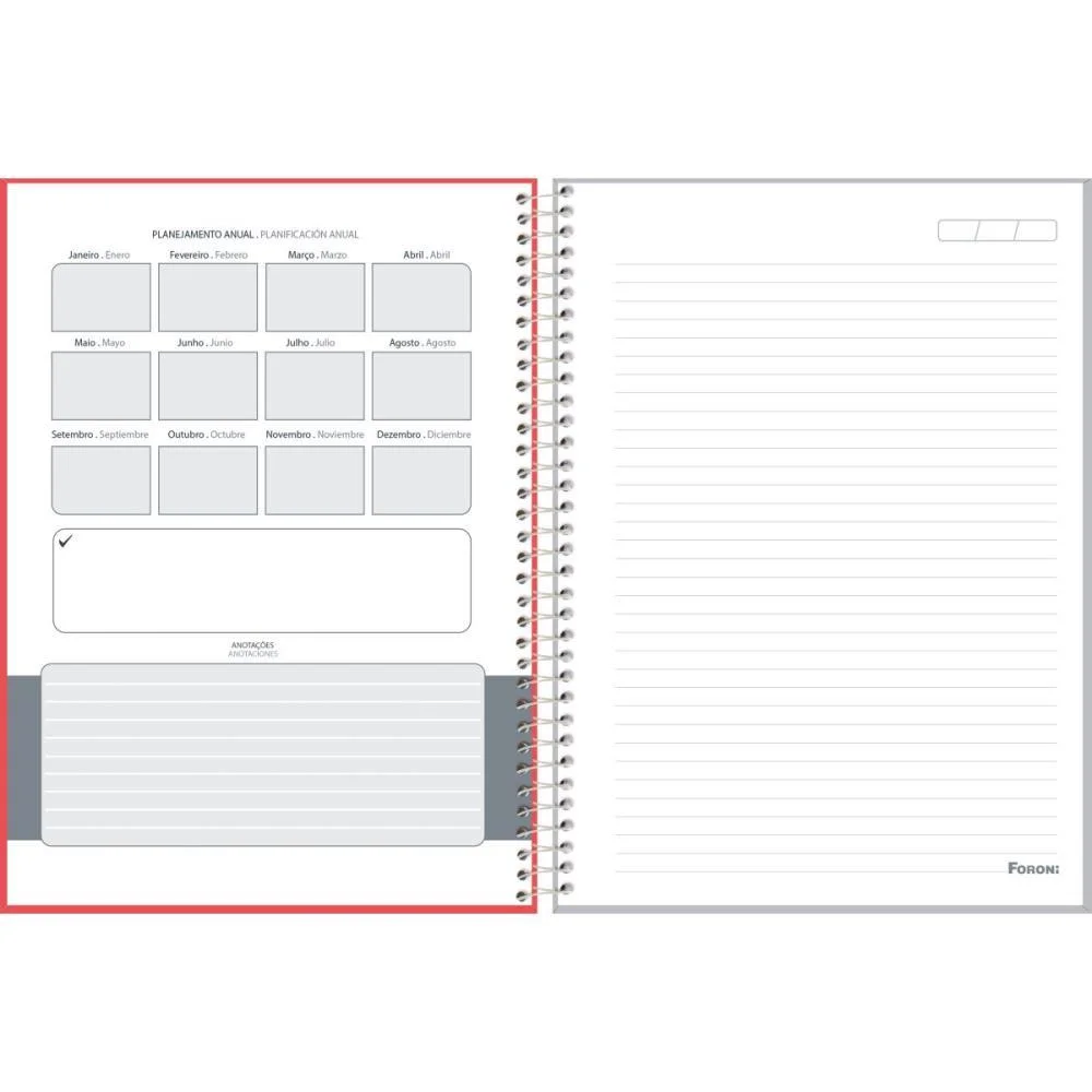 Caderno 01X1 Capa Dura Office Color  80F Foroni (Pct.c/04) - imagem 8
