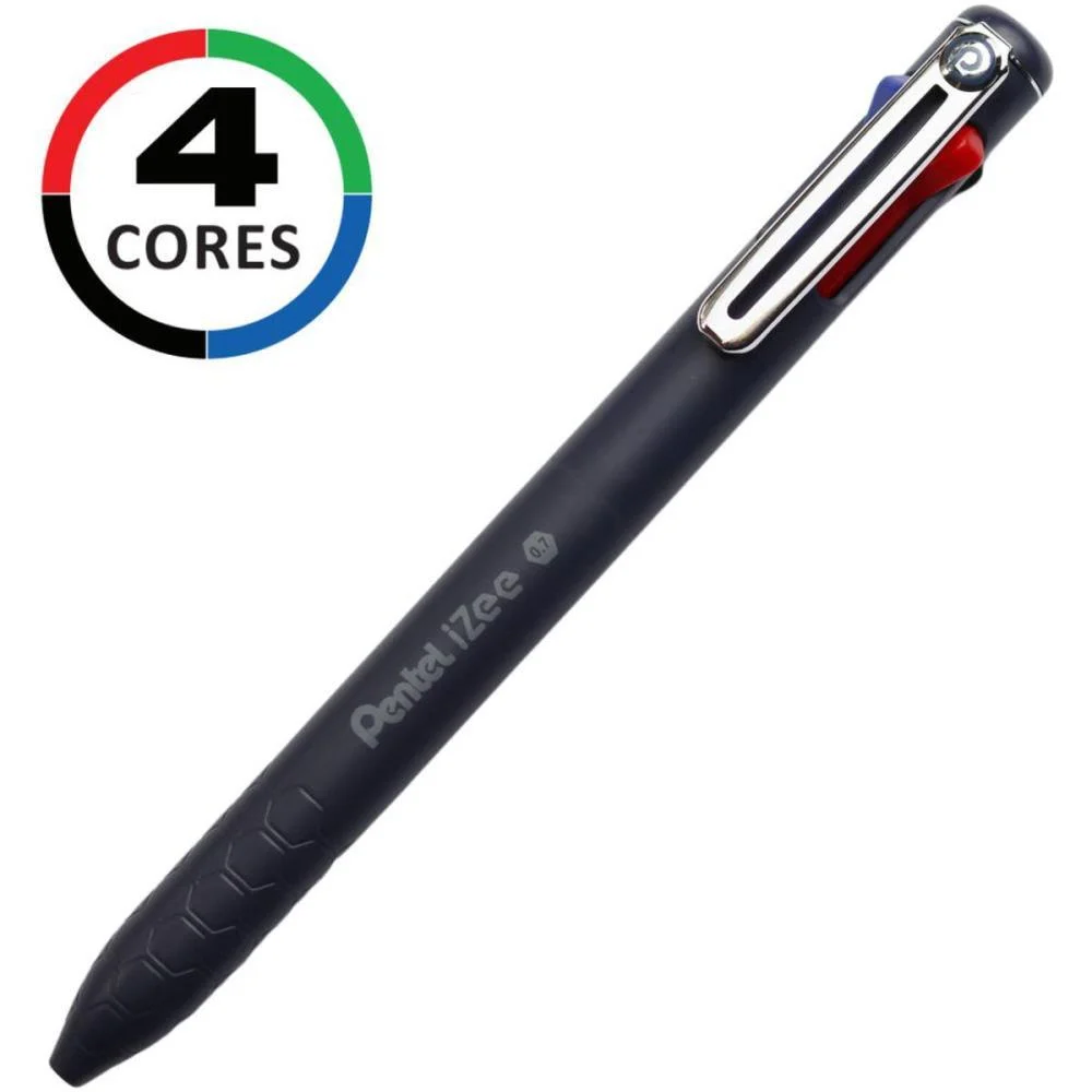 Caneta Esferografica Izee 4 Cores 0.7Mm Azul Pentel (Cx.c/12) - imagem 2