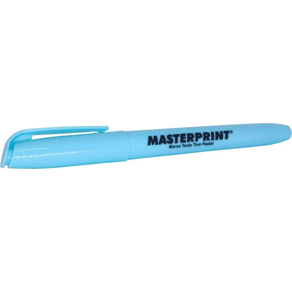 Caneta Marca Texto Mp 612 Pastel Azul Masterprint (Cx.c/06) - imagem 4
