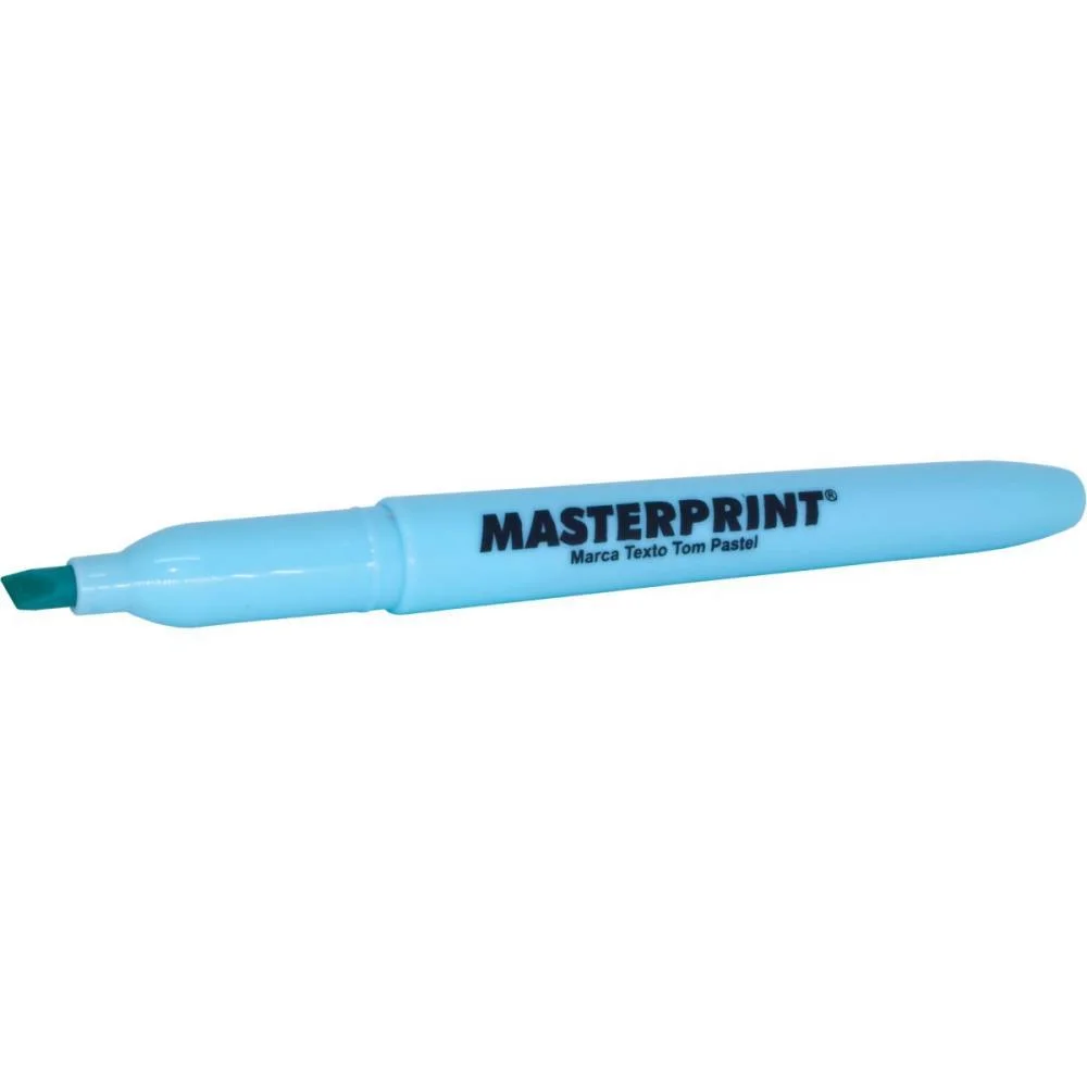 Caneta Marca Texto Mp 612 Pastel Azul Masterprint (Cx.c/06) - imagem 5