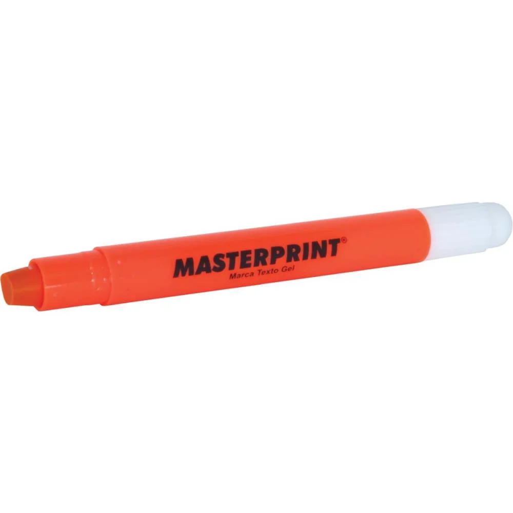 Caneta Marca Texto Gel Mp 613 Laranja Gel Masterprint (Cx.c/06) - imagem 5