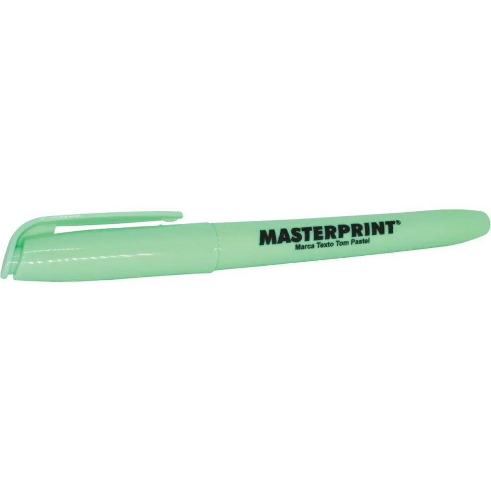 Caneta Marca Texto Mp 612 Pastel Verde Masterprint (Cx.c/06) - imagem 4