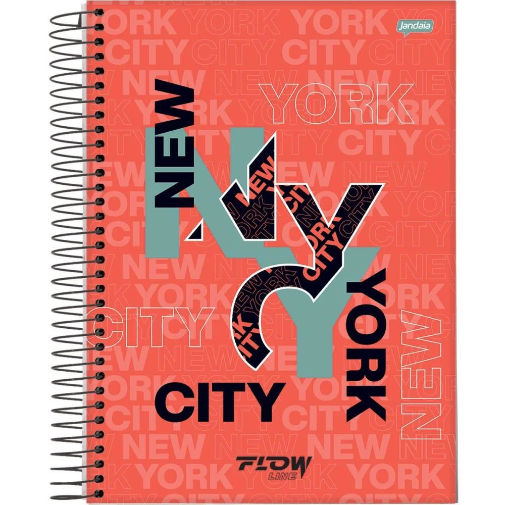 Caderno 12X1 Capa Dura Flow 192Fls. Jandaia (Pct.c/04) - imagem 4