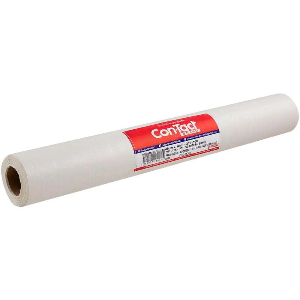 Contact Decorado 45Cmx10M Madeira Bianco Contact (Rolo) - imagem 3