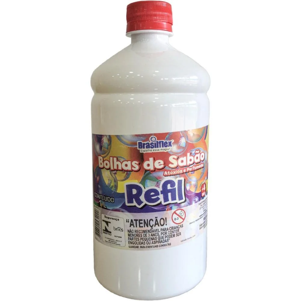 Bolha De Sabao Refil Bubble 1L Brasilflex (Unidade) - imagem 3