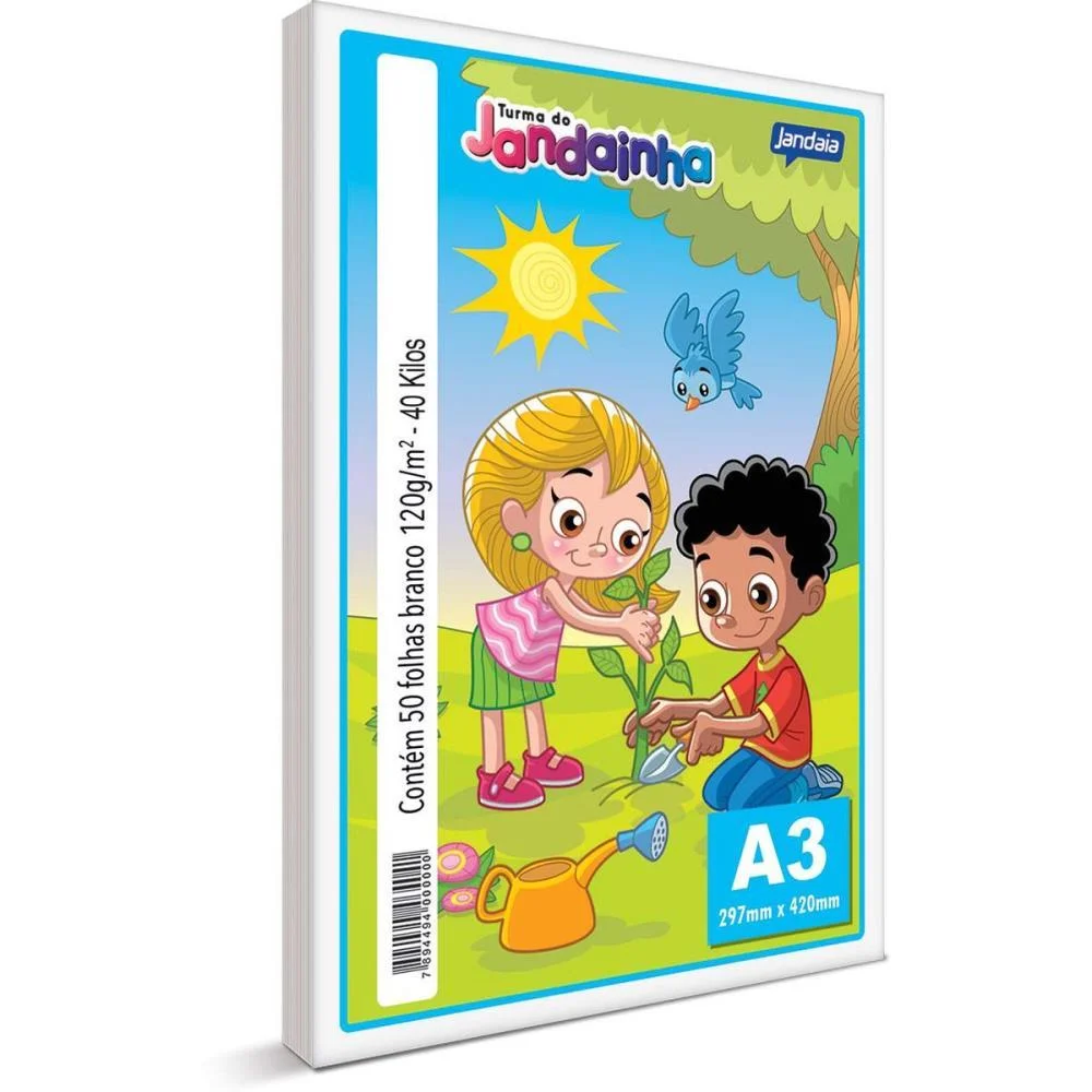Papel Sulfite A3 Jandainha 40Kg 120G. Branco Jandaia (Pct.c/50) - imagem 3