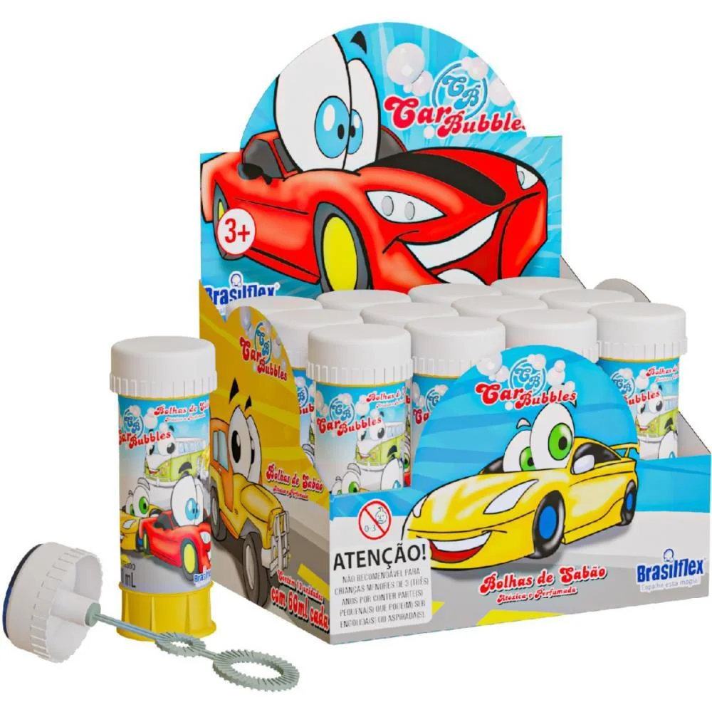 Bolha De Sabao Car 60Ml Brasilflex (Cx.c/12) - imagem 3