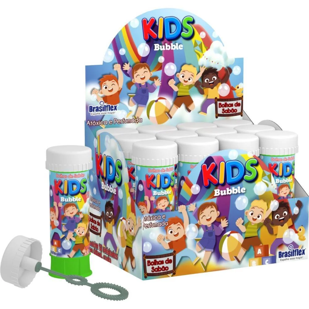 Bolha De Sabao Kids 60Ml Brasilflex (Cx.c/12) - imagem 3