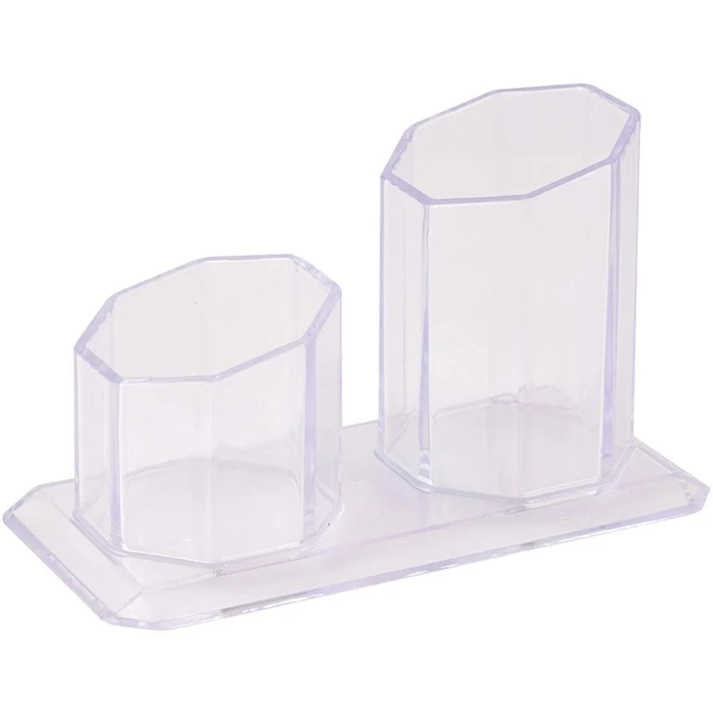 Acessorio Para Mesa Porta Caneta/Clips Cristal Maxcril (Unidade) - imagem 3