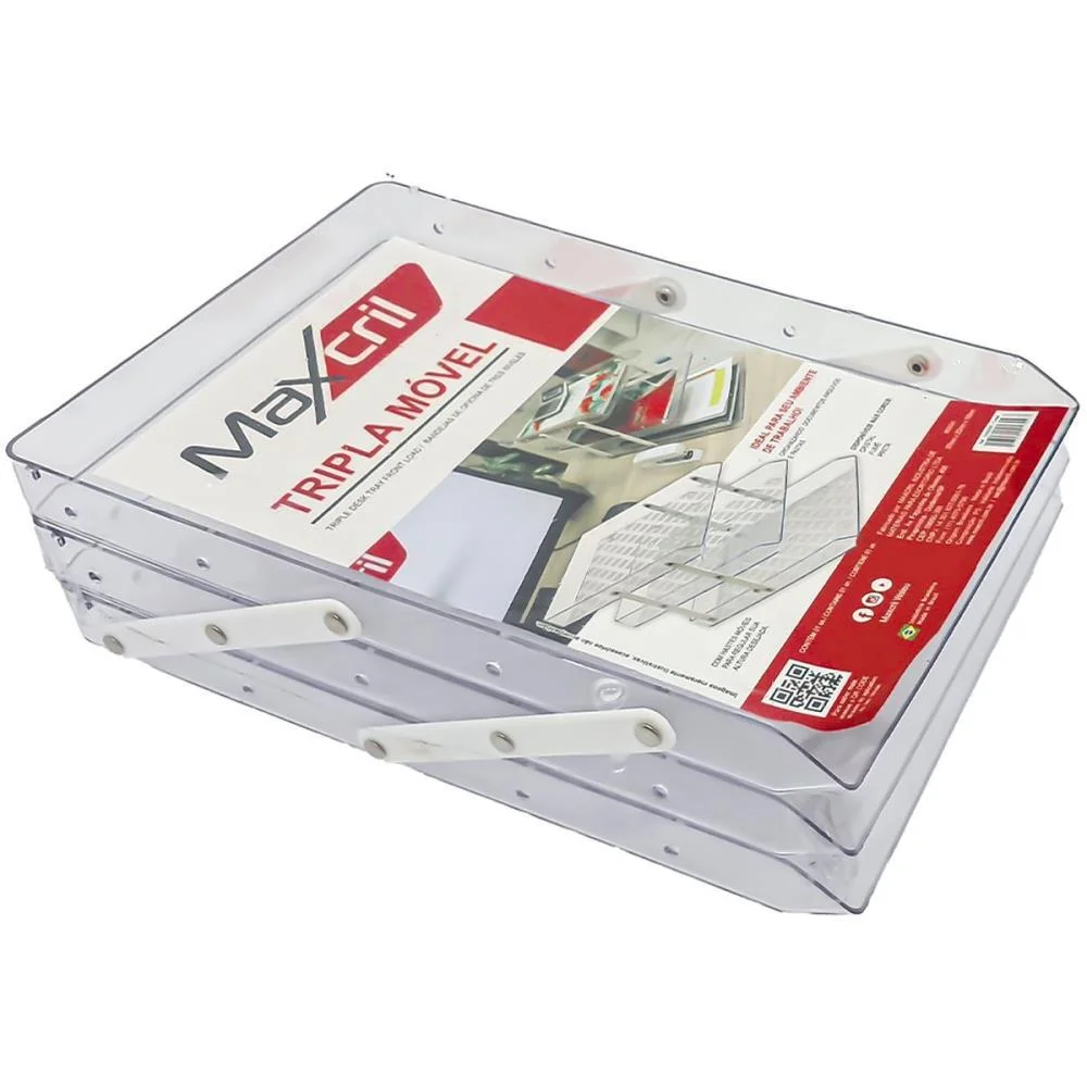 Caixa Correspondencia Tripla Movel Cristal Selada Maxcril (Unidade) - imagem 5